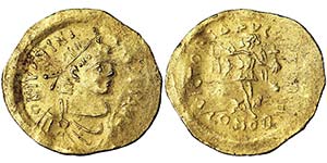 EmpireJustinian I (527-565 AD) Tremissis ... 