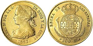 Spain KingdomIsabel II (1833-1868) 100 ... 