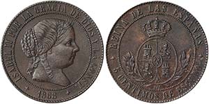 Spain KingdomIsabel II (1833-1868) 5 ... 