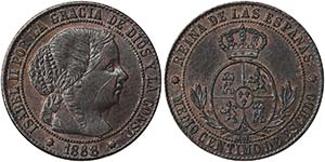 Spain KingdomIsabel II (1833-1868) 1/2 ... 