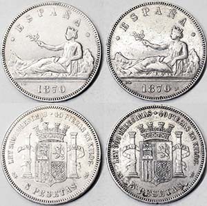 Spain Provisional Governement ( 1868-1871) 5 ... 