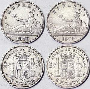 Spain Provisional Governement ( 1868-1871) 2 ... 