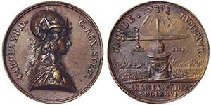 Sweden KingdomKarl XI (1660-1697) Medal 1676 ... 