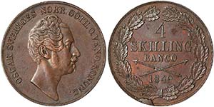 Sweden KingdomOscar I ( 1844-1859 ) 4 ... 