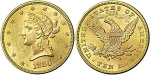 United States 10 Dollars (Liberty head) 1880 ... 