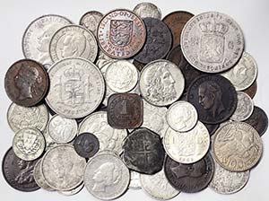  58 pcs.: Various coins and dates from many ... 