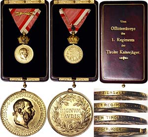 Austria  Miltary merit medal  Signum ... 