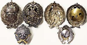 Russia Empire  different Badges Lot o. 3 ... 