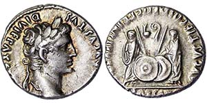 Empire Augustus (27 BC-14 AD) Denarius 7-6 ... 