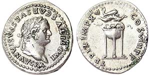 Empire Titus (79-81 AD) Denarius Rome IMP ... 