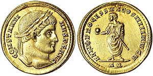 Empire Costantinus I (307-337 AD) Solidus ... 
