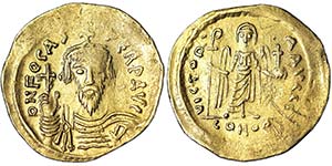  Focas (602-610) Solidus Constantinople Au. ... 