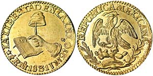 Mexico Ferdinan VII (1808-1833) 1/2 Escudo ... 