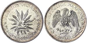 Mexico Second republik (1864-) 1 Peso 1915 ... 