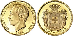 Portugal Kingdom Ludwig I (1861-1889) 10000 ... 