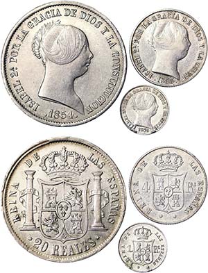 Spain Kingdom Isabel II (1833-1868) Lot 3 ... 