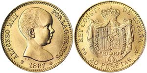 Spain Kingdom Alfonso XIII (1886-1931) 20 ... 