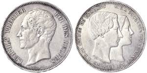 Belgium Leopold I (1831-1865) 5 Francs 1853 ... 
