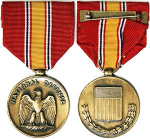 United States  Medal 1945 National Defense ... 