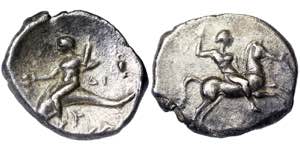 Calabria Tarentum  Didrachm 340-330 BC   ... 