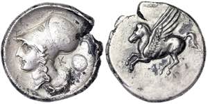 Corinth  Stater 350-300 BC   8.12 g. VF+