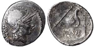 Republic T. Carisius (46 BC) Denarius Rome ... 