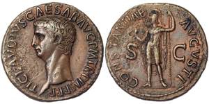 Empire Claudius (41-54 AD) As Rome RIC 95.  ... 