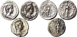 Empire Julia Maesa (218-220 AD) Denarius Lot ... 