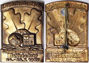 Germany THIRD REICH  Medal 1937 Badge ... 
