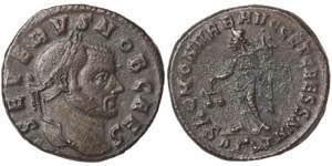 Empire Severus II (305-307 AD) Follis Rome ... 