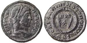 Empire Crispo (317-326 AD) Follis 322 AD ... 