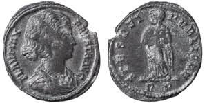 Empire Fausta (324-326 AD) Follis Rome ... 