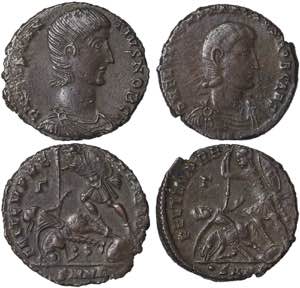 Empire Costanzo Gallo (351-354 AD) Lot 2 ... 