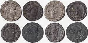 Empire  Lot 4 pcs.: Follis Constantius I ... 