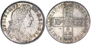 Great Britain, William III (1694-1702) 1/2 ... 
