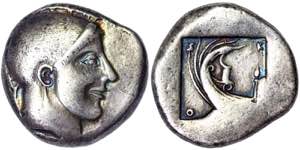 Macedonian Skione,  Tetradrachm 480-470 BC ... 