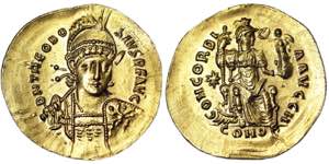 Empire, Theodosius I (379-395 AD) Solidus ... 