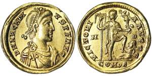 Empire, Arcadius (383-408 AD) Solidus Milan ... 