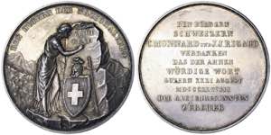 Switzerland Lucerne,  Medal 1838 To the ... 