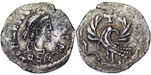 Pseudeo imperial coinage Ravenna, Odovacar ... 