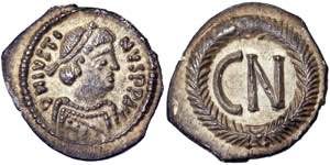 Italy Ravenna, Justin II (565-578) 250 Nummi ... 