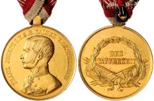 Austria, Franz Joseph (1848-1916) Bravery ... 