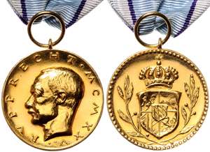 Germany Bavaria,  Rupprecht Medal instituted ... 