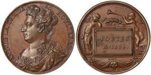 France. France Louis XIV (1643-1715) Medal ... 