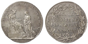 Italy Cisalpine Republic (1800-1802)  Scudo ... 