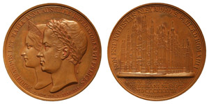 Italy Milan  Ferdinand I (1835-1848) Medal ... 