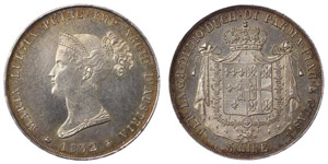 Italy Parma  Maria Luigia (1815-1847) 5 Lire ... 