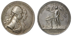 Italy Parma  Joseph II and Isabella, medal ... 