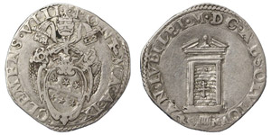 Italy Rome  Clement VIII (1592-1605) Testone ... 