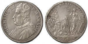 Italy Rome  Clement XI (1700-1721) Piastra ... 